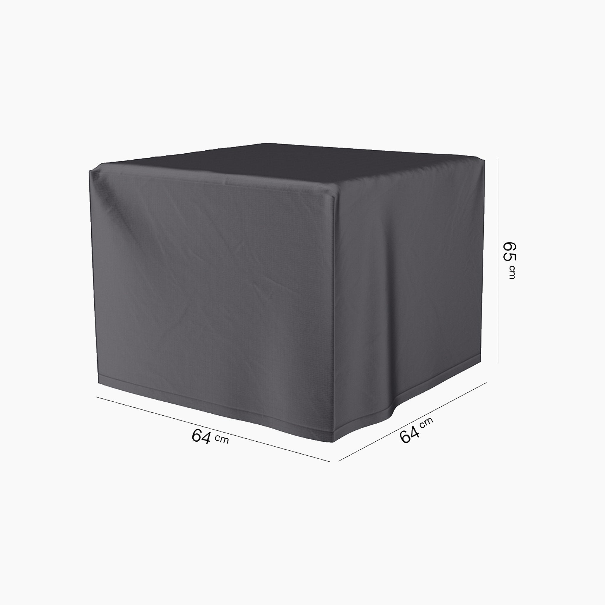 The AeroCover - Firetable, with dimensions of 64 cm x 64 cm x 65 cm, features a water-resistant cover to protect your investment.