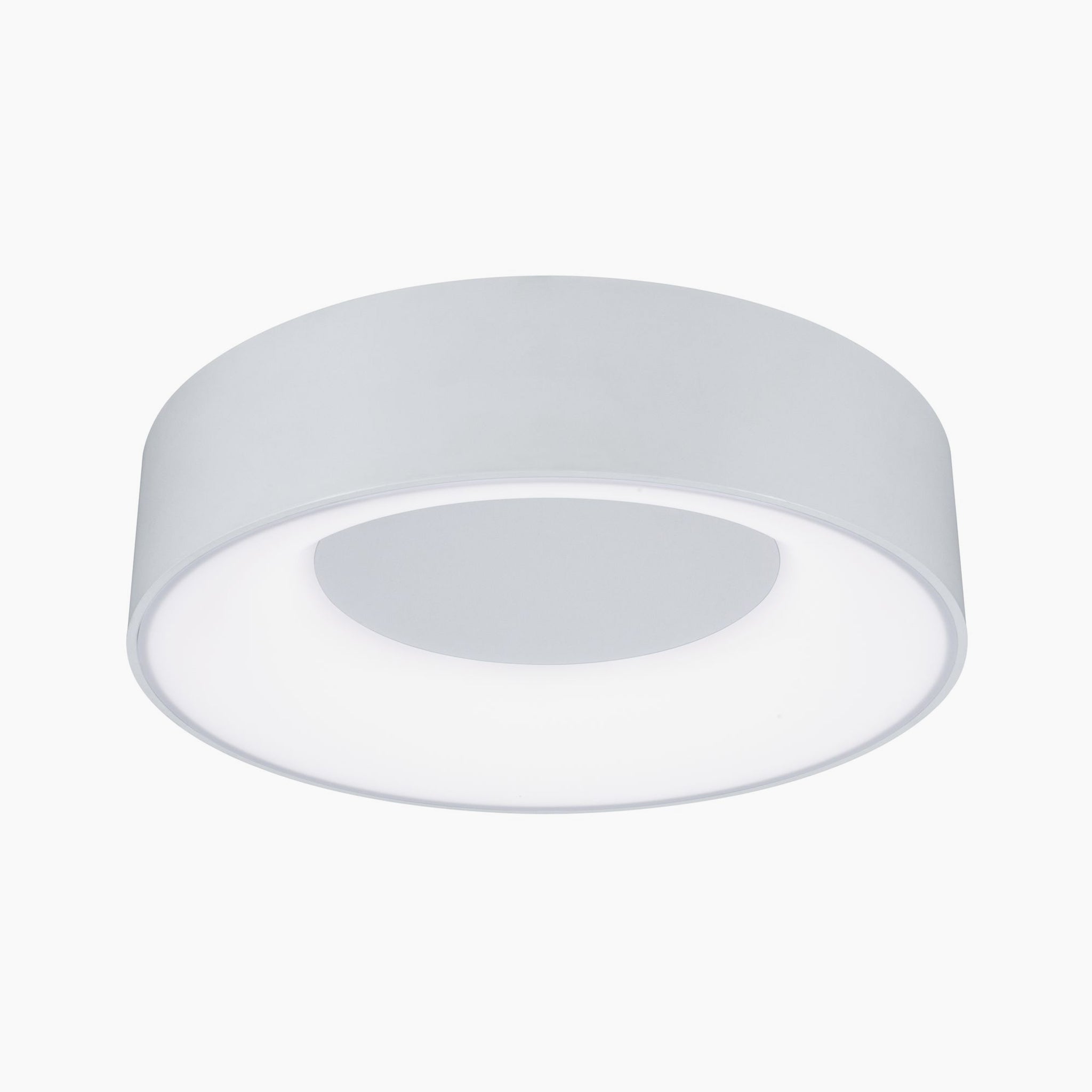 The Casca 18W LED Switch 1500lm Ceiling Light in White features a modern, minimalist design and adjustable light color, making it perfect for creating a special lighting effect in any room.