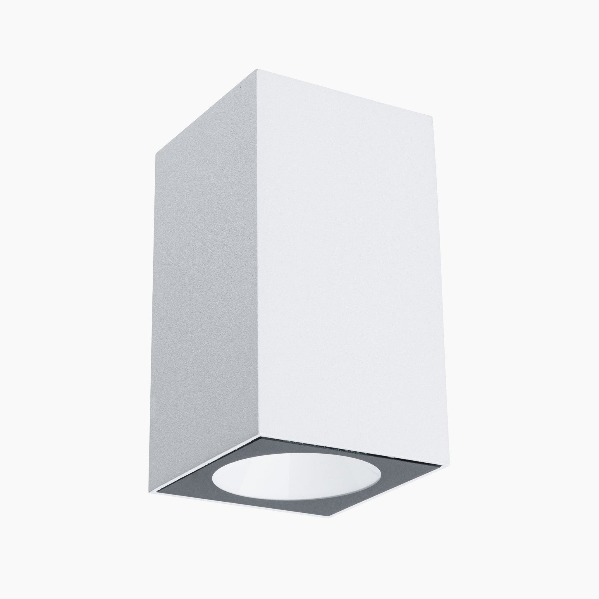 The Paulmann Outdoor Flame 5.2W LED Single Output Wall Light in White is a rectangular fixture with a minimalist design, equipped with advanced LED technology for efficient illumination.