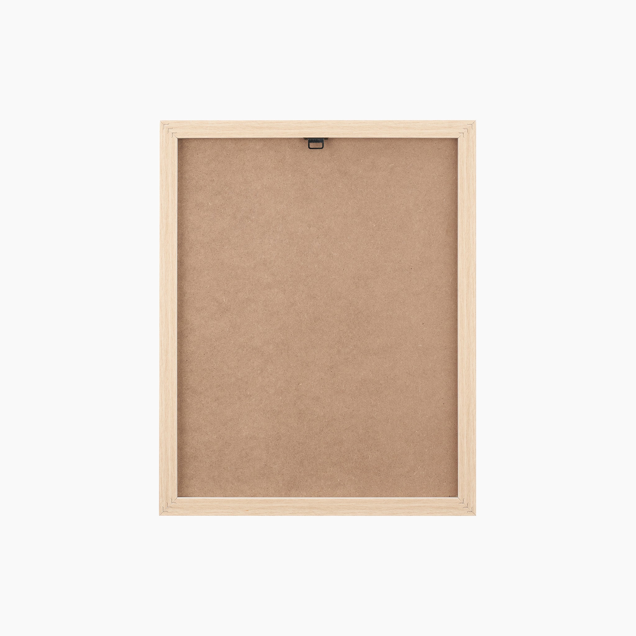 Natural Abstract Canvases framed with natural wood veneer, featuring a brown backing board, displayed from the back against a plain white background.