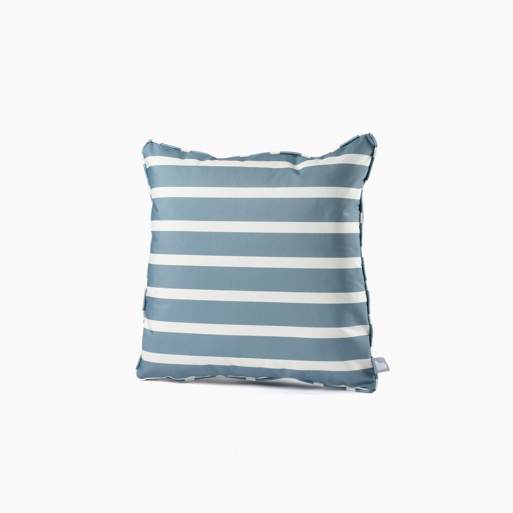 Outdoor Awning Stripe B-Cushion in Sea Blue