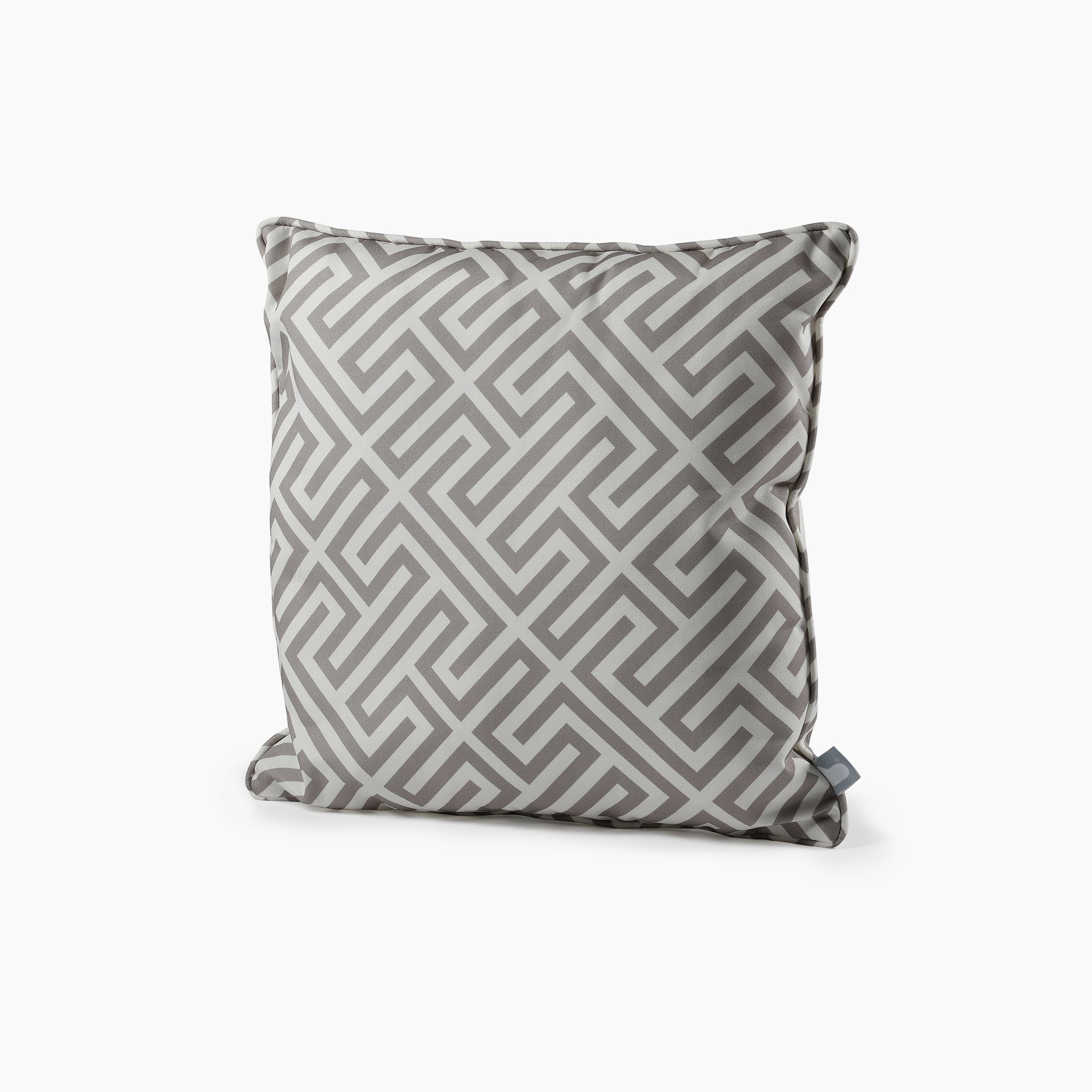 Outdoor Maze B-Cushion in Silver Grey