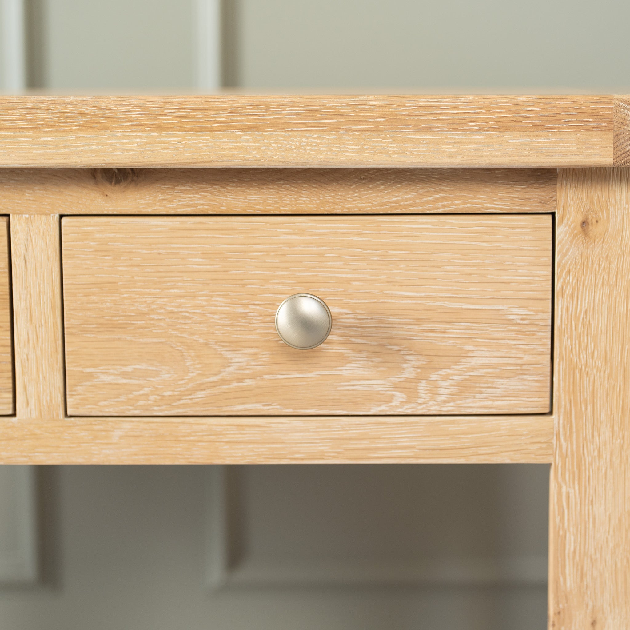 Burford 2 Drawers Console Table in Natural Oak