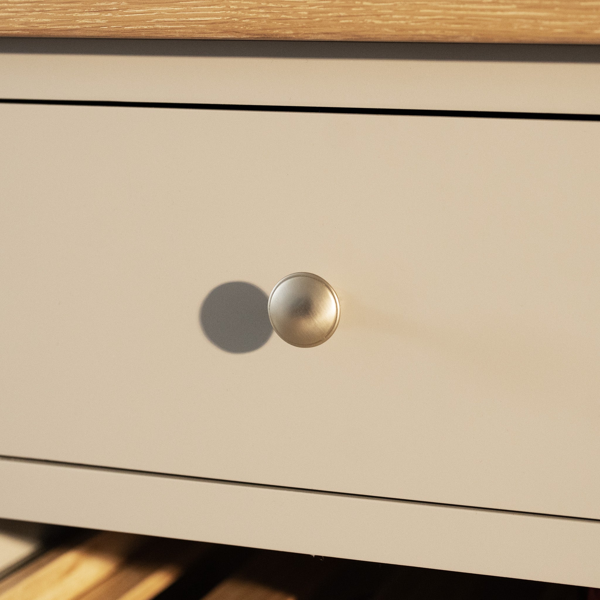 Burford Grand Sideboard with Wine Rack in Pebble Grey