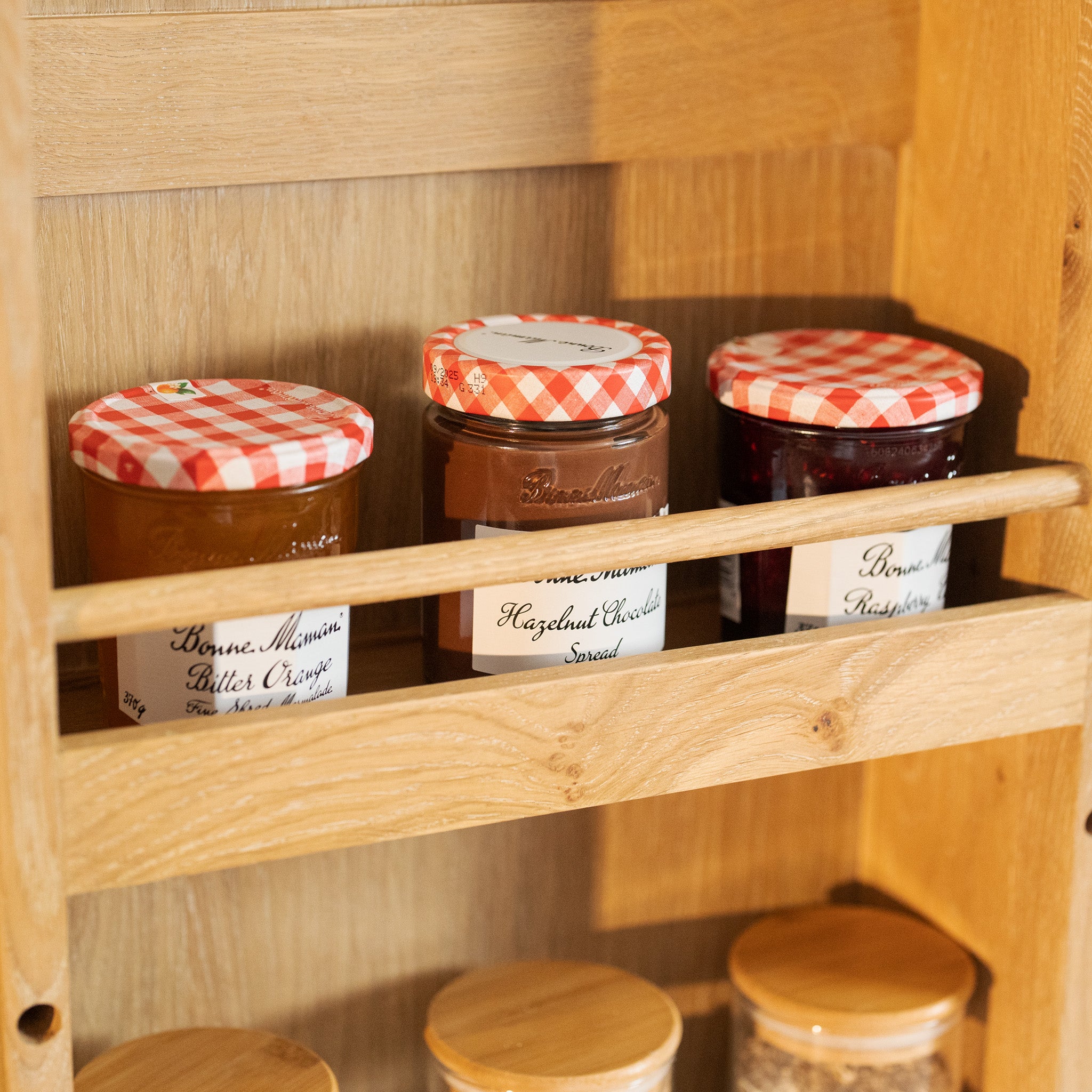 Burford Triple Larder Unit in Natural Oak