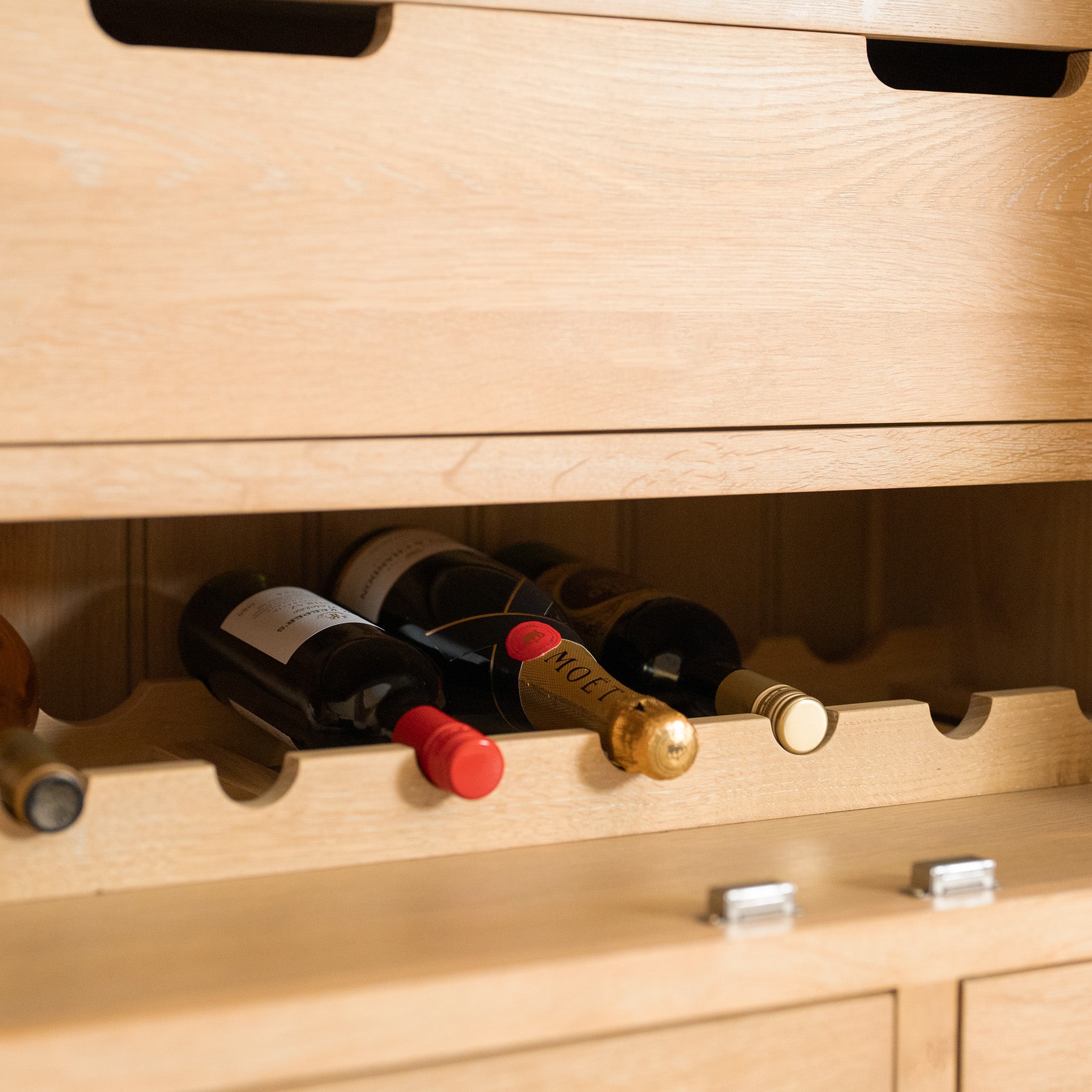 Burford Triple Larder Unit in Natural Oak