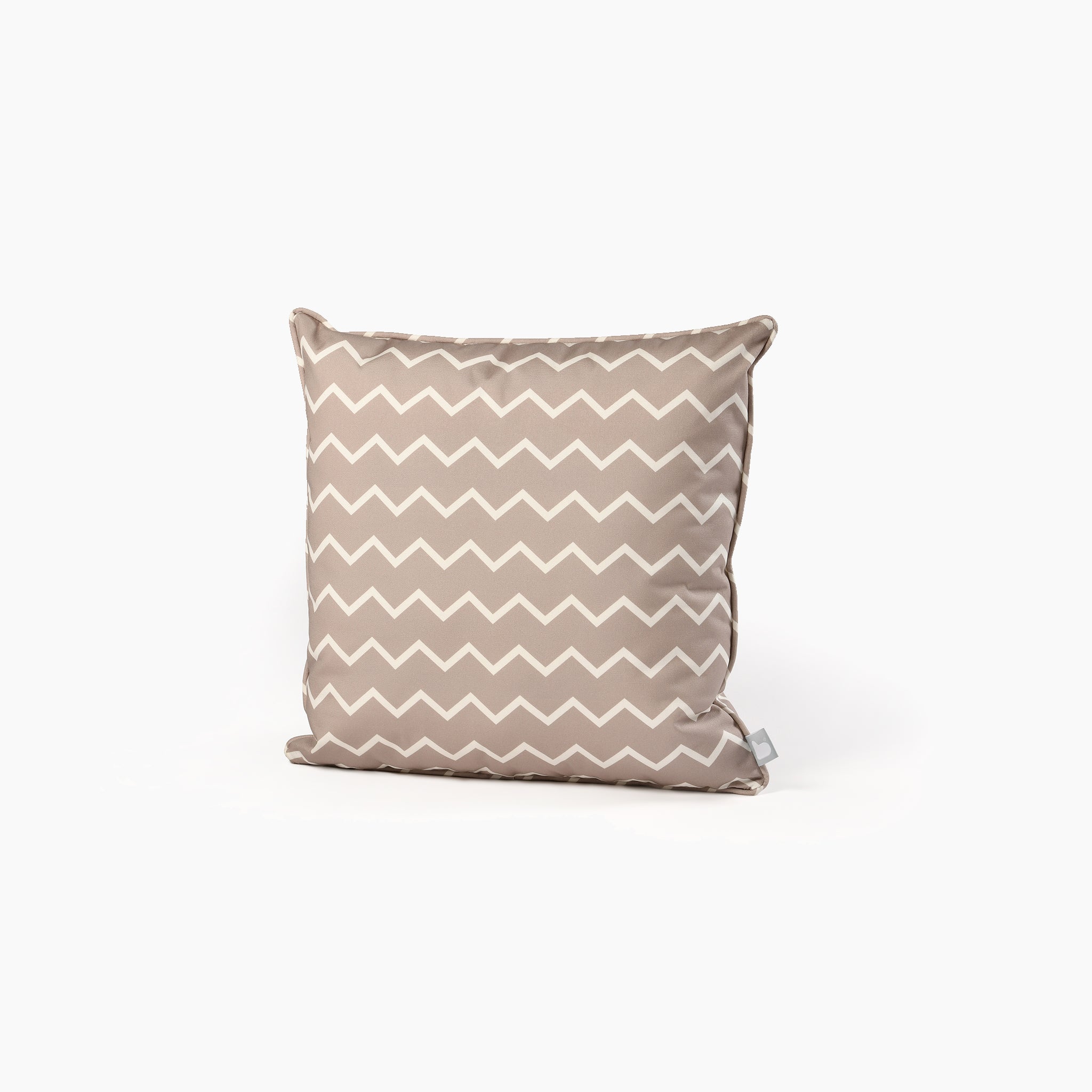 Outdoor Zigzag B-Cushion in Silver Grey