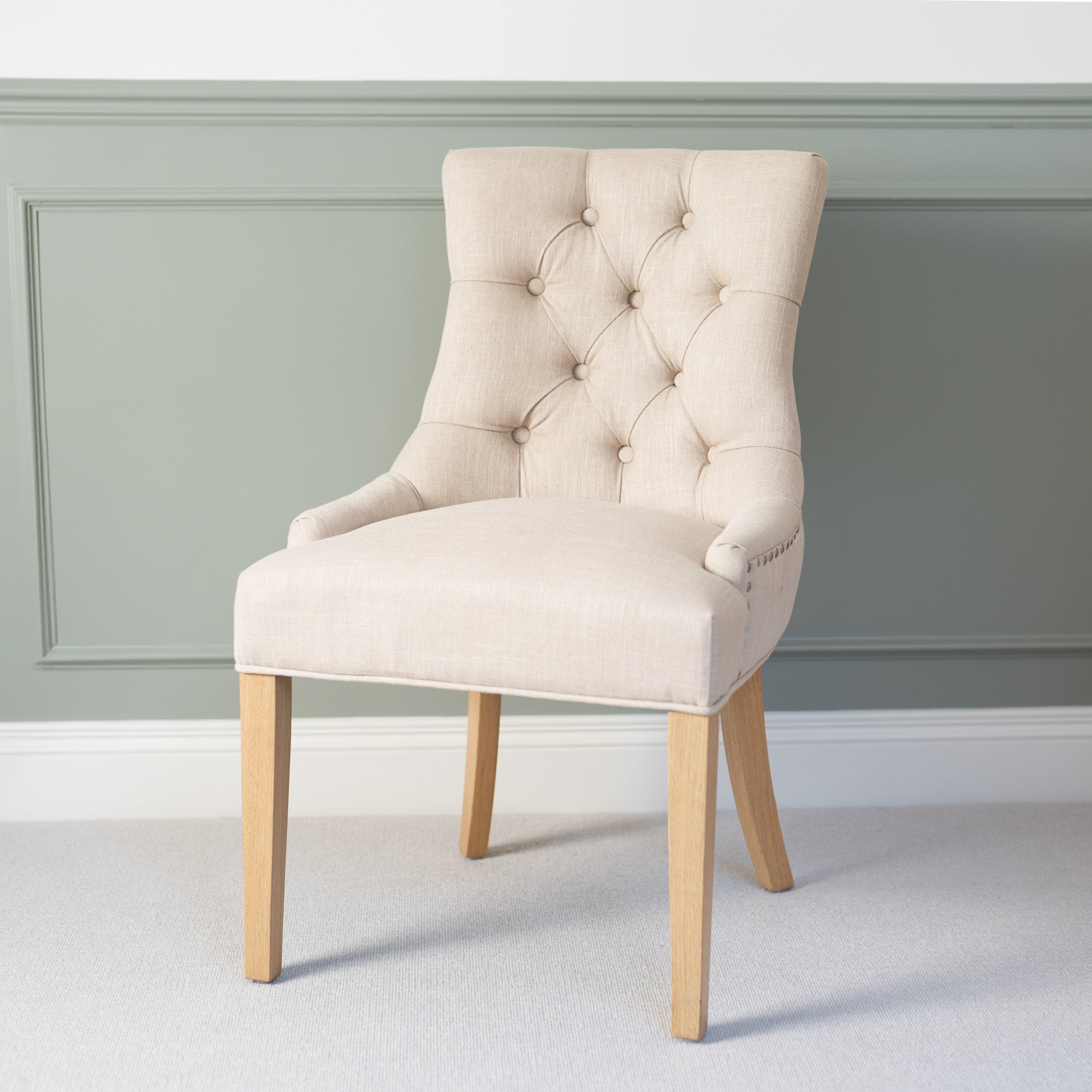 Regent Chair Set of 2 in Beige