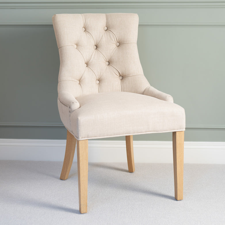 Regent Chair Set of 2 in Beige