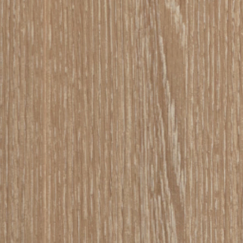 Close-up of a light brown wood texture with vertical grain patterns, resembling the elegance of Natural Oak Whitewashed.