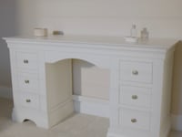 Chalbury Dressing Table with Drawers in Warm White