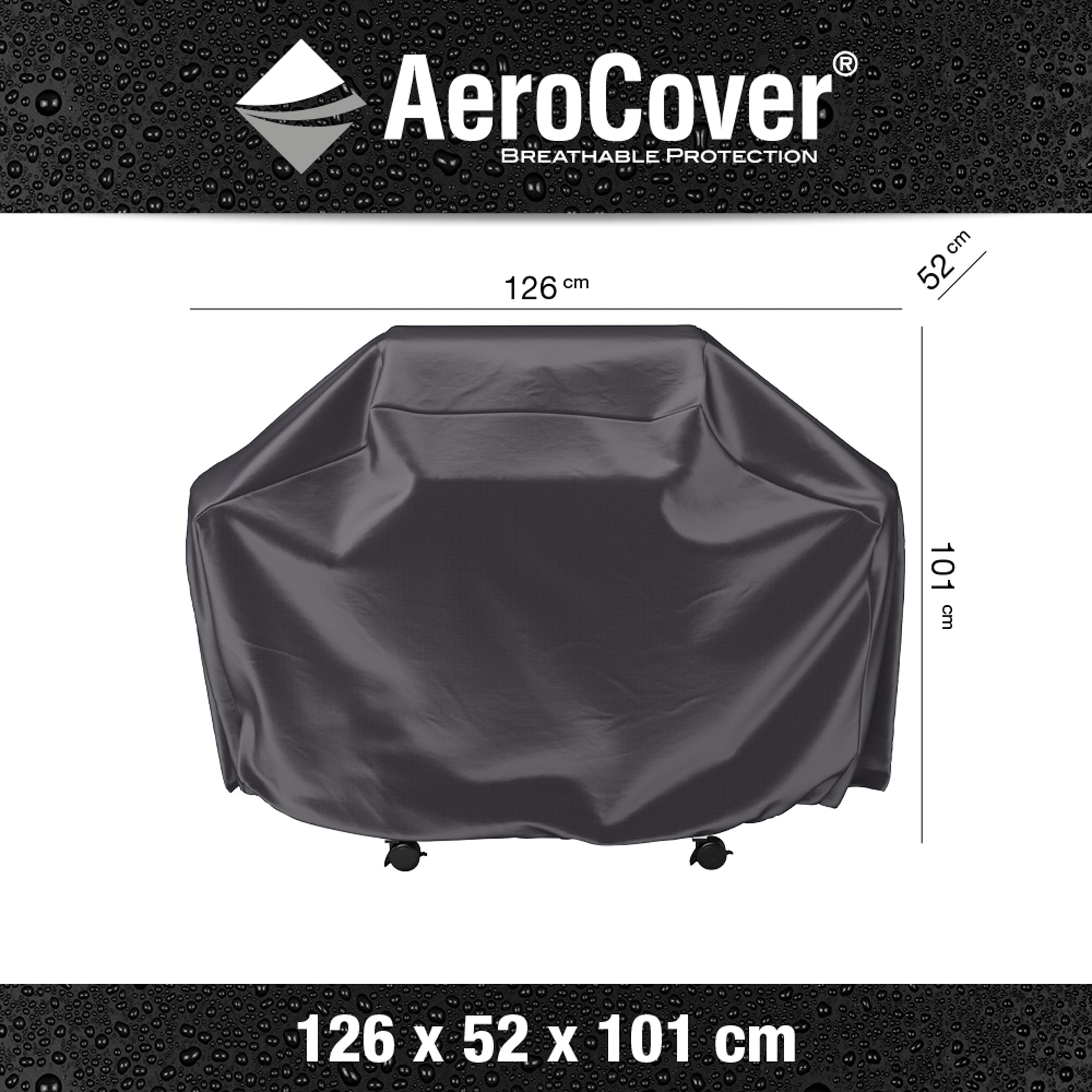 AeroCover - Gas Barbecue Cover 126 x 52 x 101cm high
