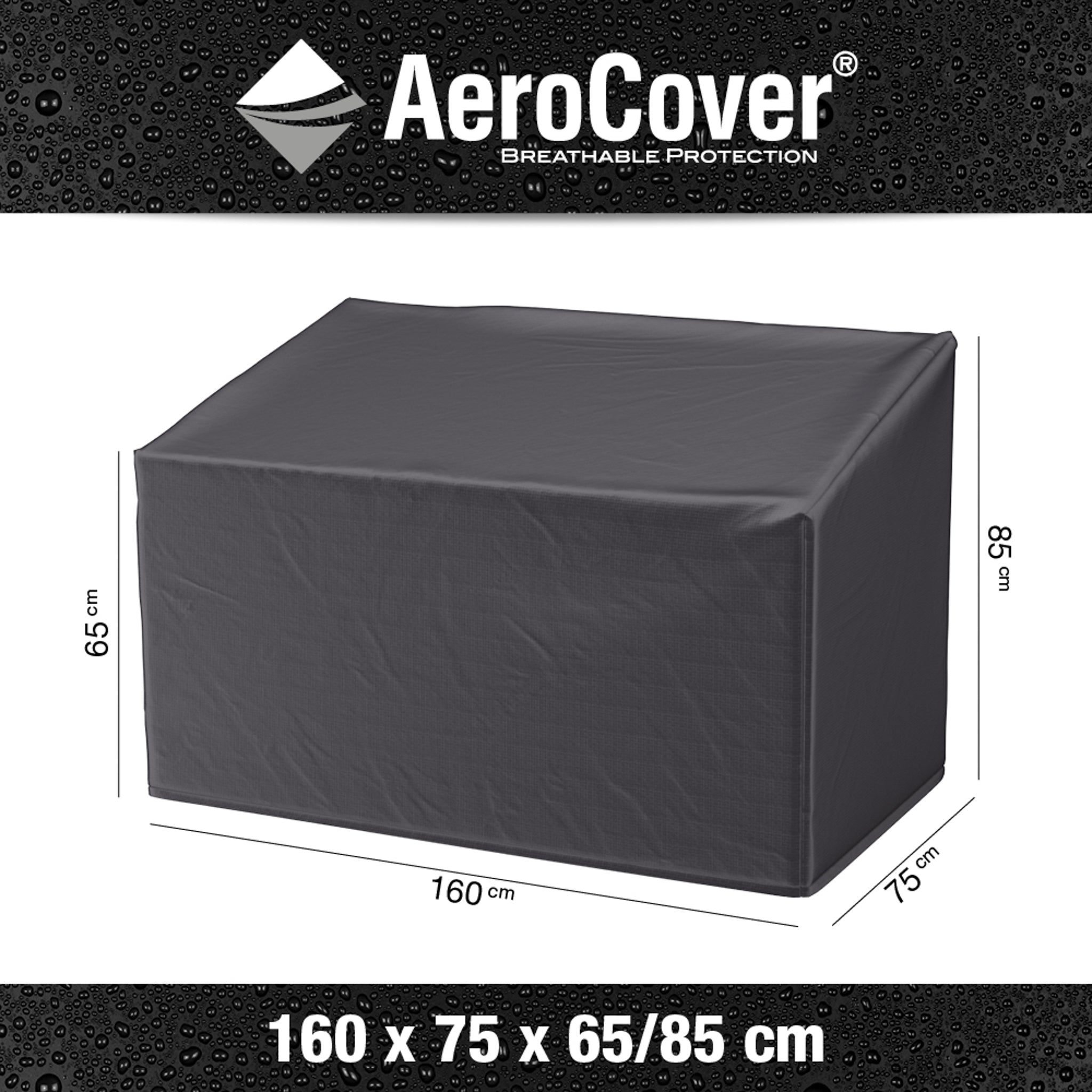 AeroCover - Garden Bench Cover 160x75x65/85cm high