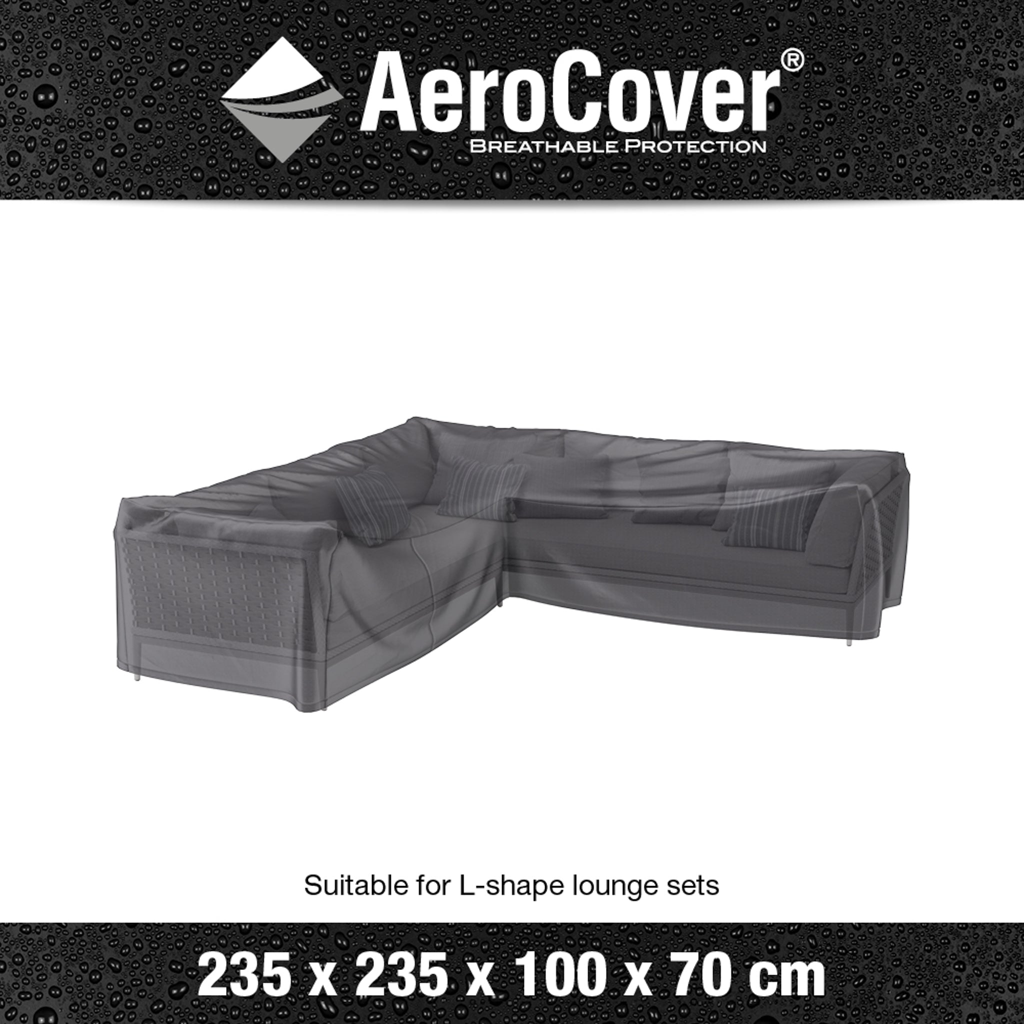 AeroCover - L-Shape Lounge Set Cover 235 x 235 x 100 x 70