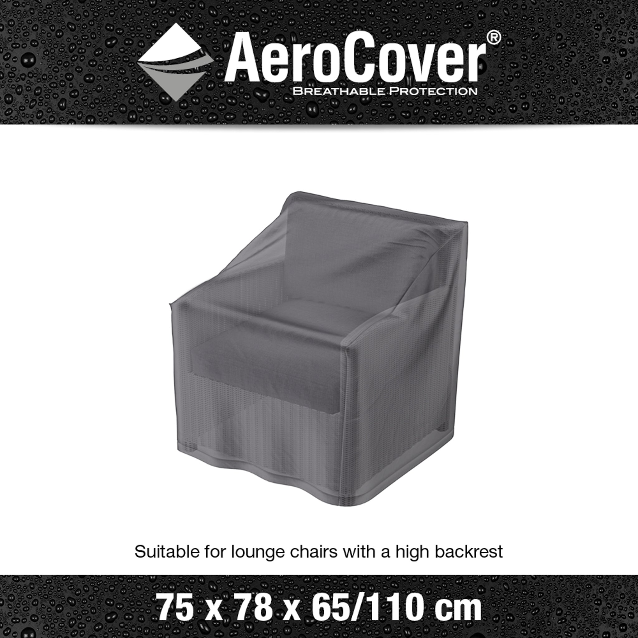 AeroCover - High Back Lounge Chair Cover 75x78x110cm