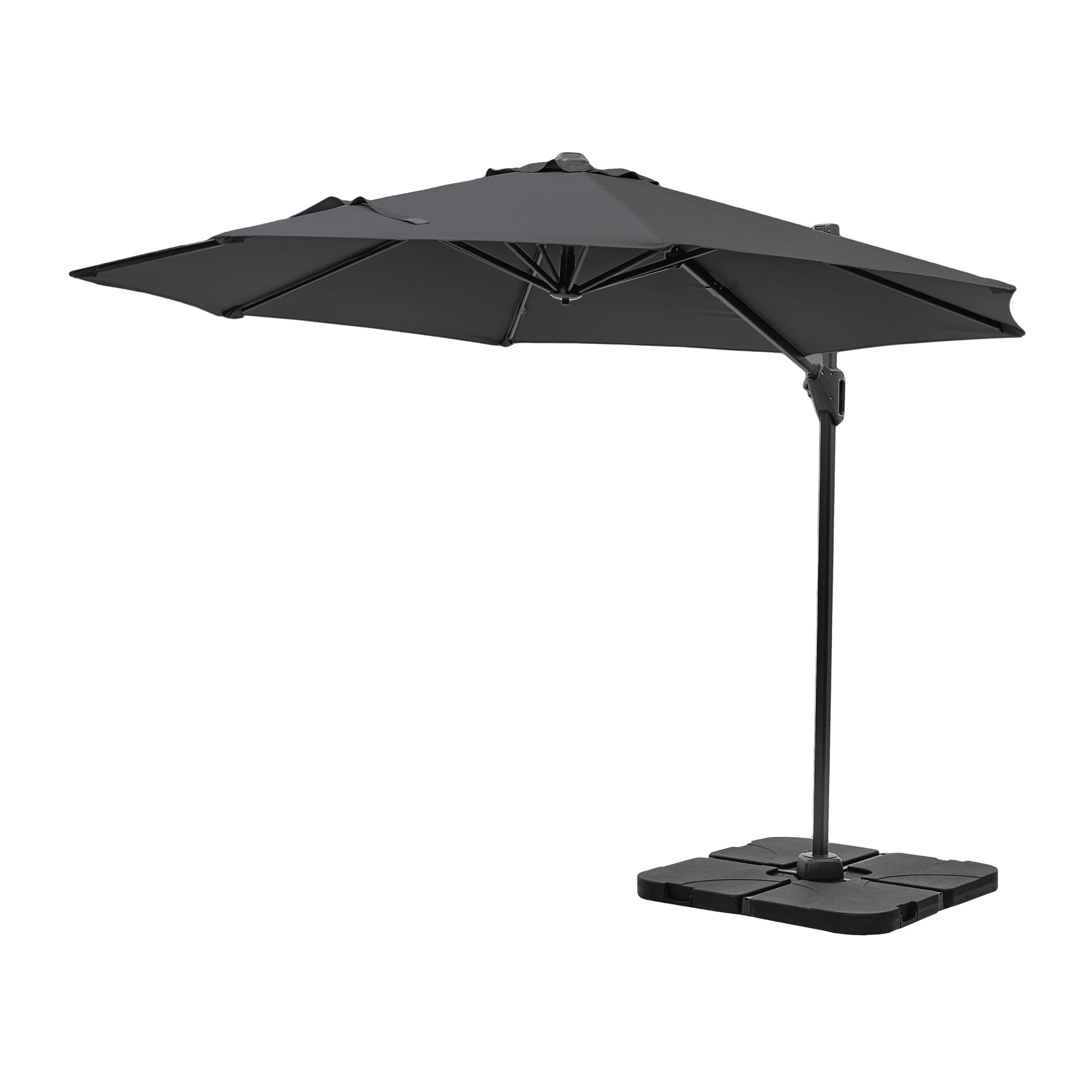 Voyager T1 3m Round Parasol in Anthracite